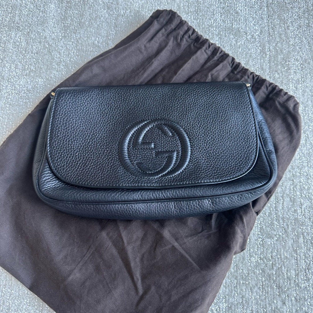 Gucci Black Leather Women's Bag